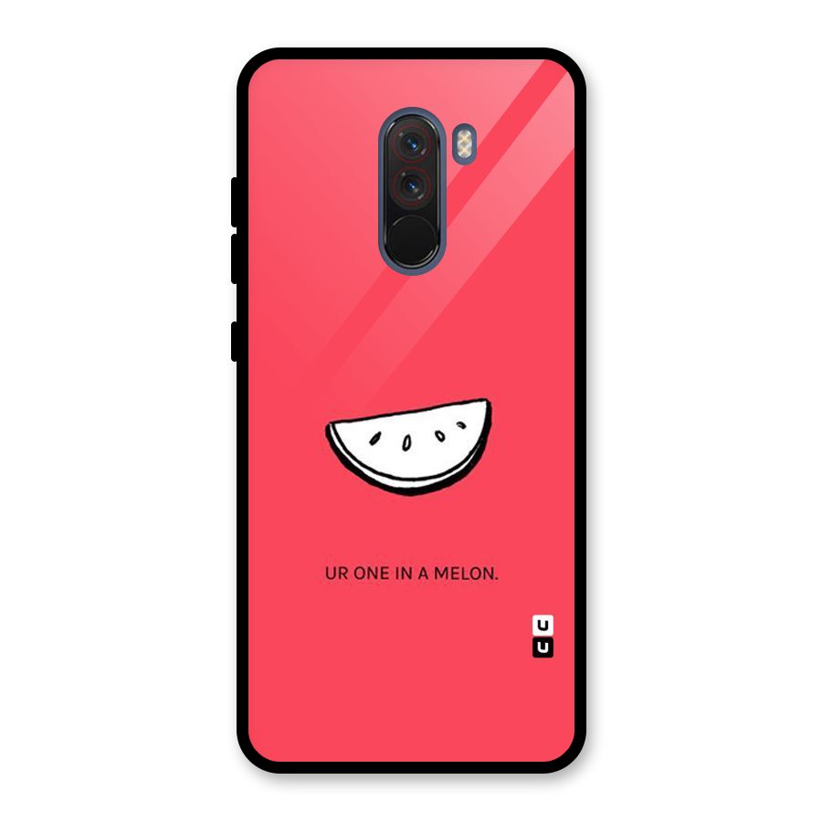 One In Melon Glass Back Case for Poco F1