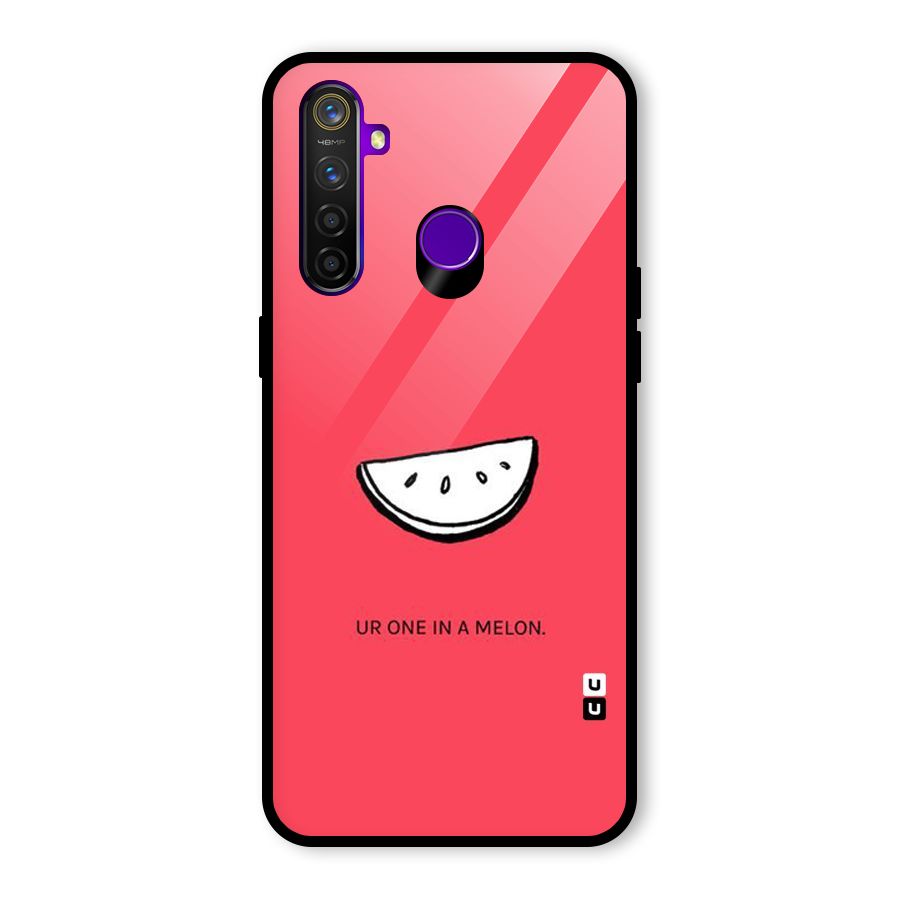 One In Melon Glass Back Case for Realme 5 Pro