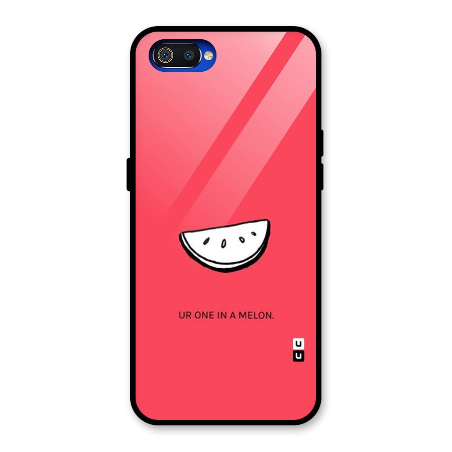 One In Melon Glass Back Case for Realme C2