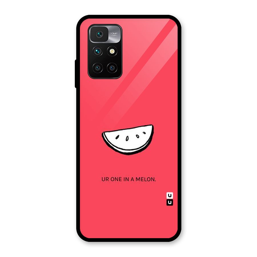 One In Melon Glass Back Case for Redmi 10 Prime