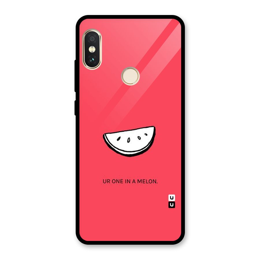 One In Melon Glass Back Case for Redmi Note 5 Pro
