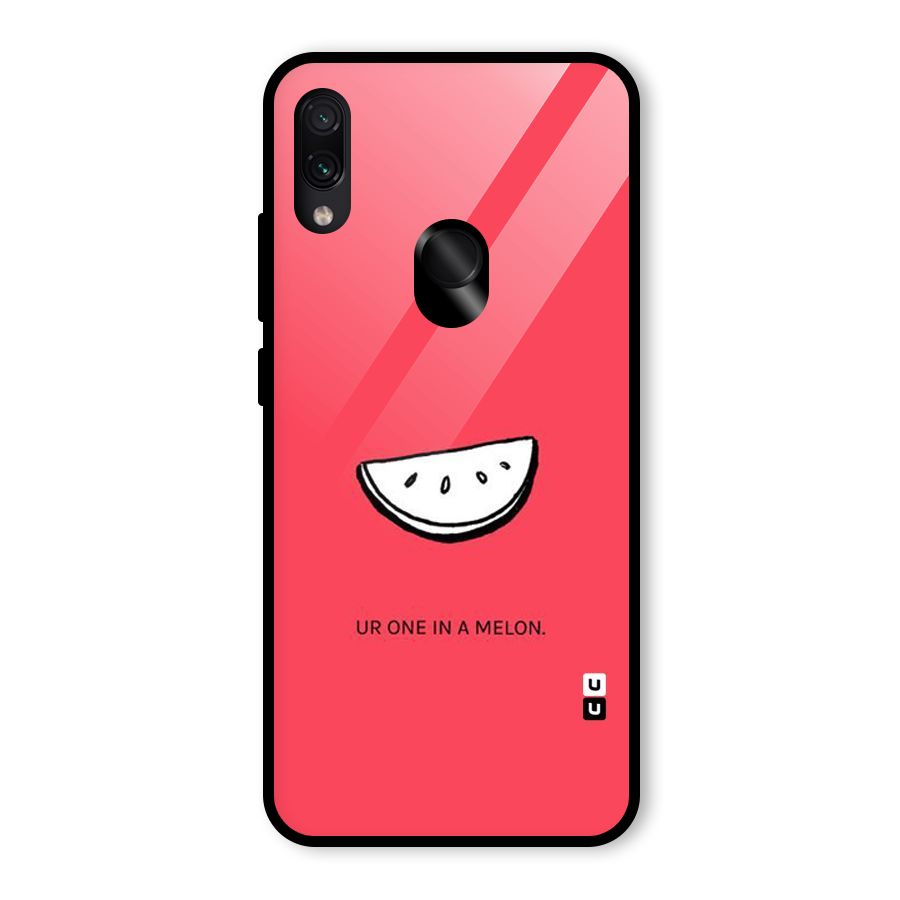 One In Melon Glass Back Case for Redmi Note 7