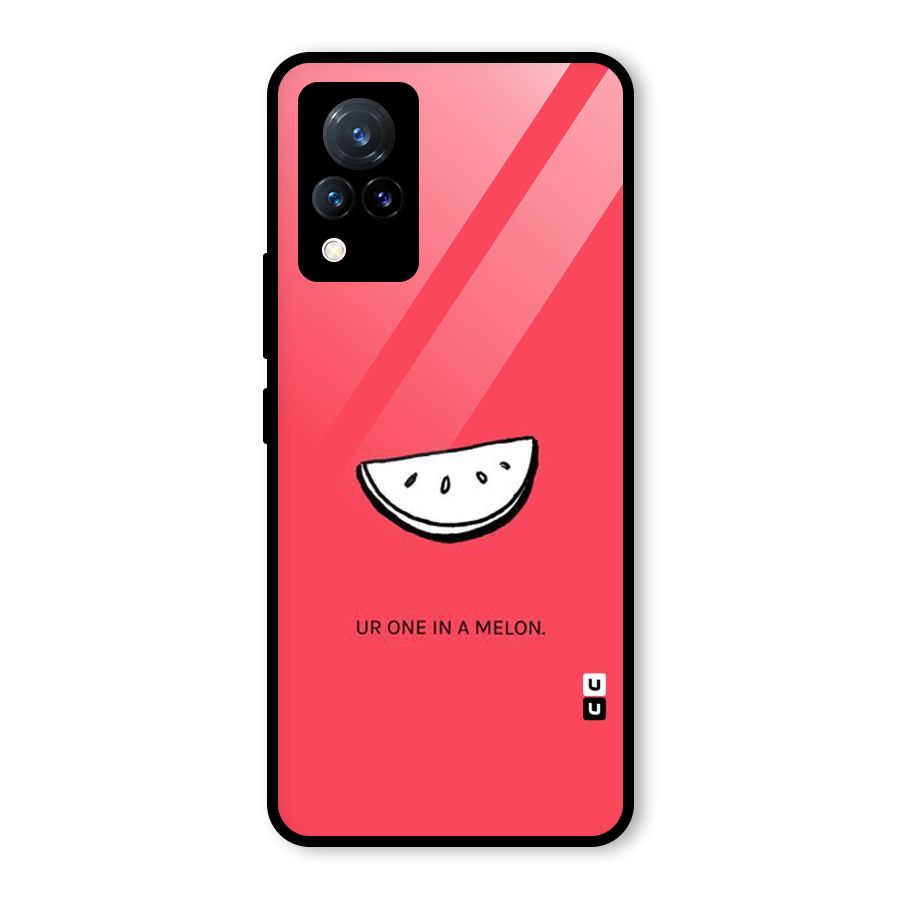 One In Melon Glass Back Case for Vivo V21 5G