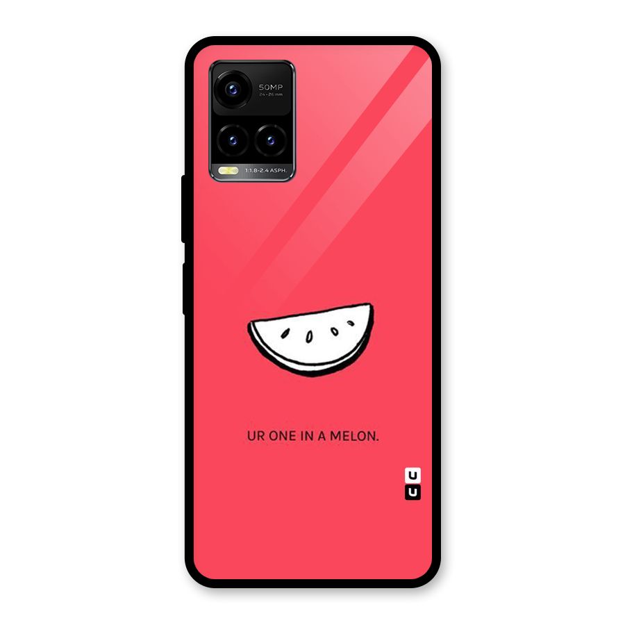 One In Melon Glass Back Case for Vivo Y21A