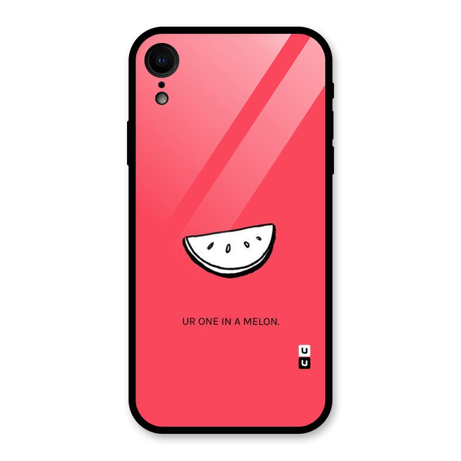 One In Melon Glass Back Case for XR