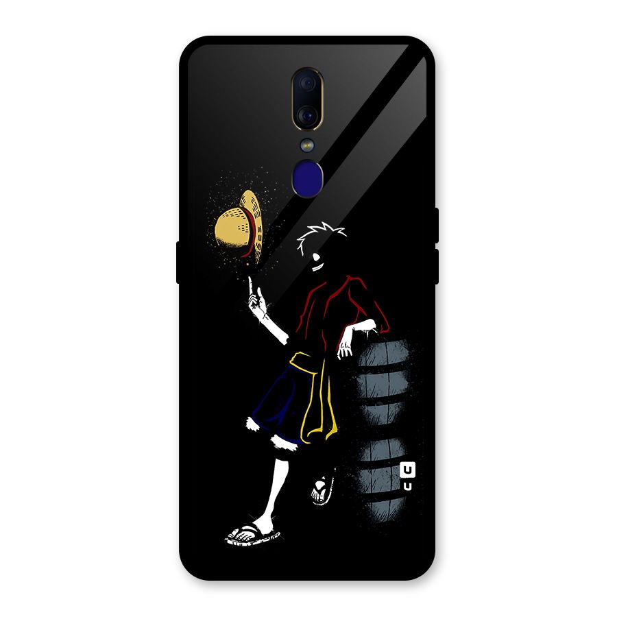 One Piece Luffy Style Glass Back Case for Oppo F11