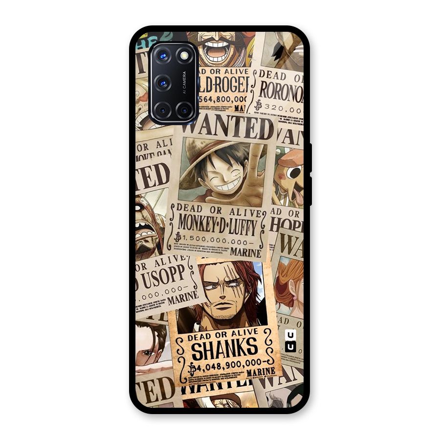 One Piece Most Wanted Glass Back Case for Oppo A52