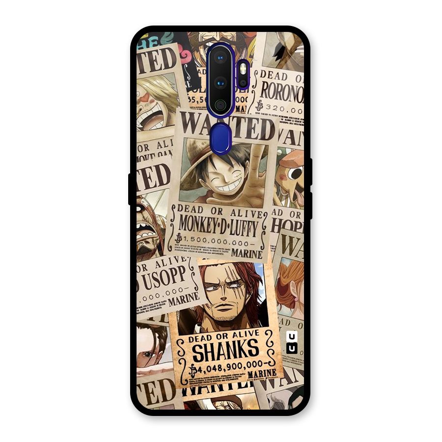 One Piece Most Wanted Glass Back Case for Oppo A9 (2020)