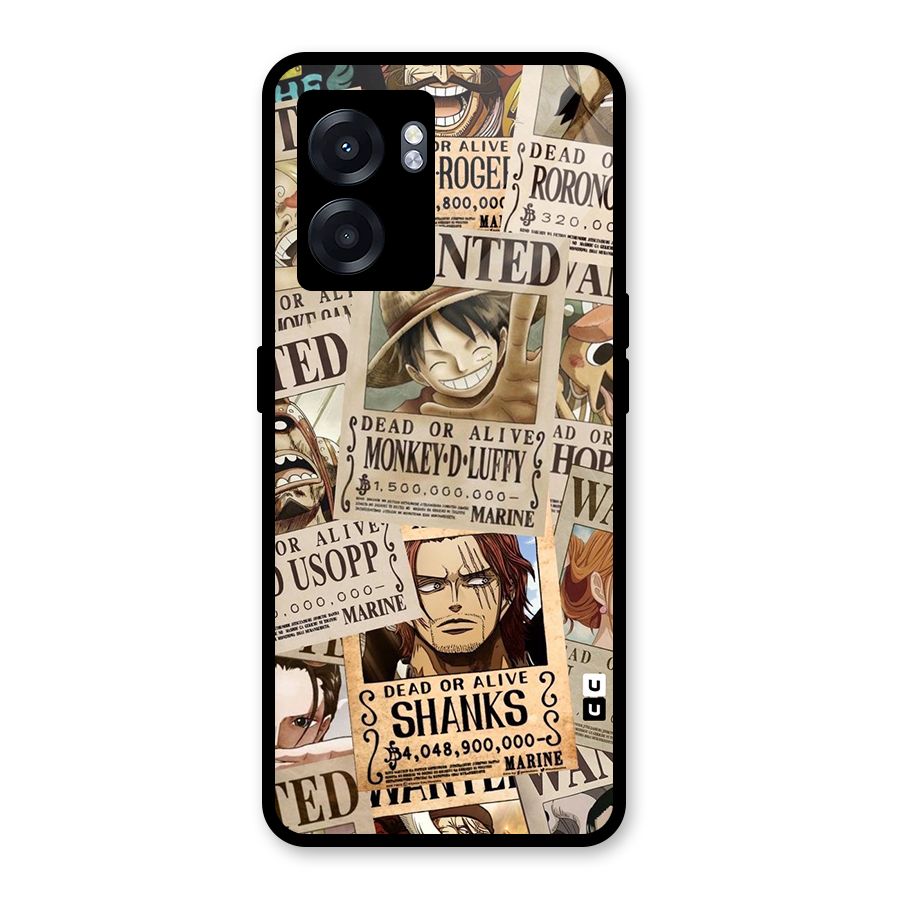 One Piece Most Wanted Glass Back Case for Oppo K10 (5G)