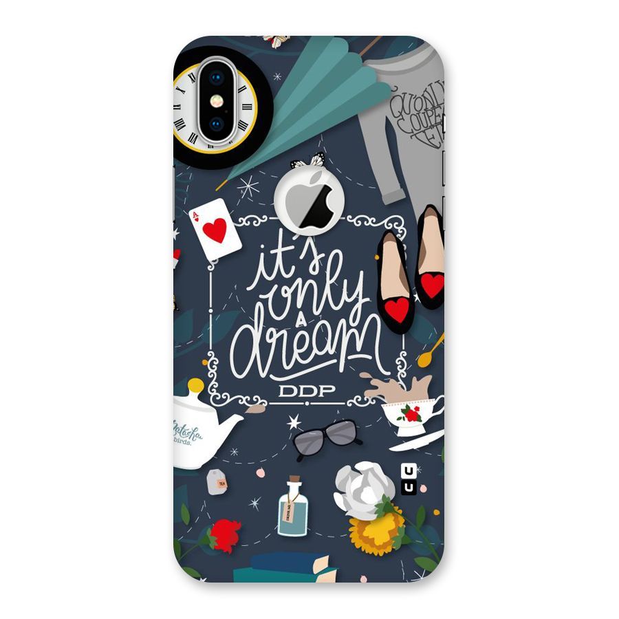 Only A Dream Back Case for iPhone XS Logo Cut