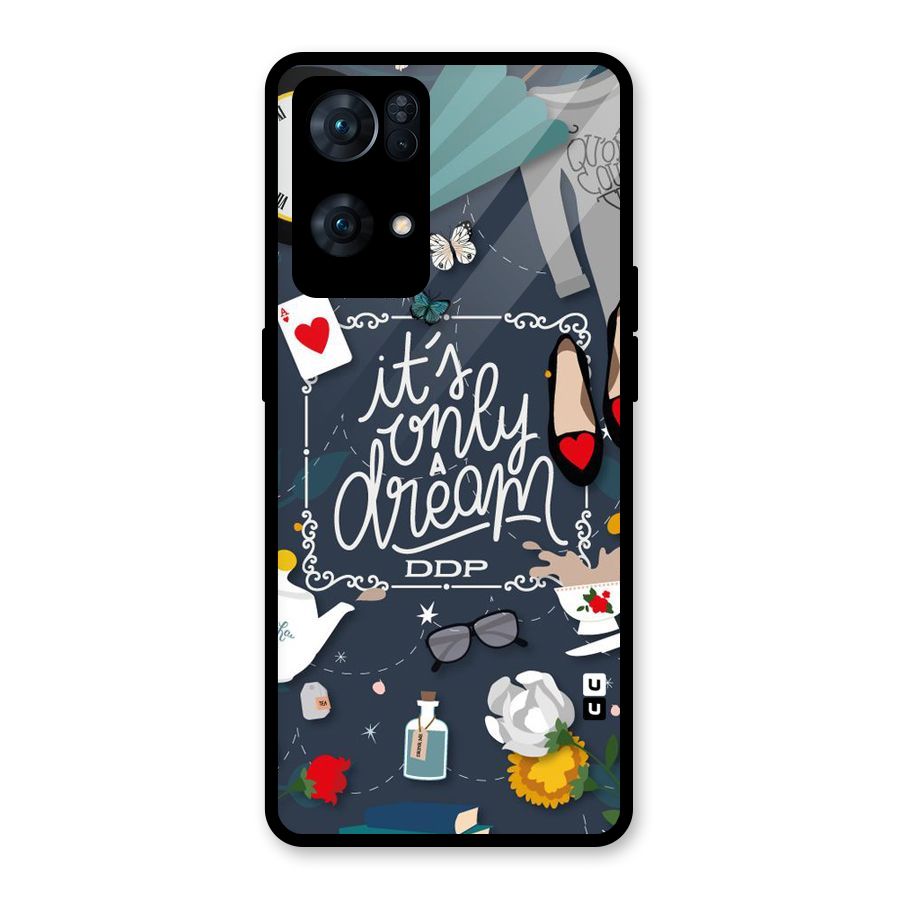 Only A Dream Glass Back Case for Oppo Reno7 Pro 5G