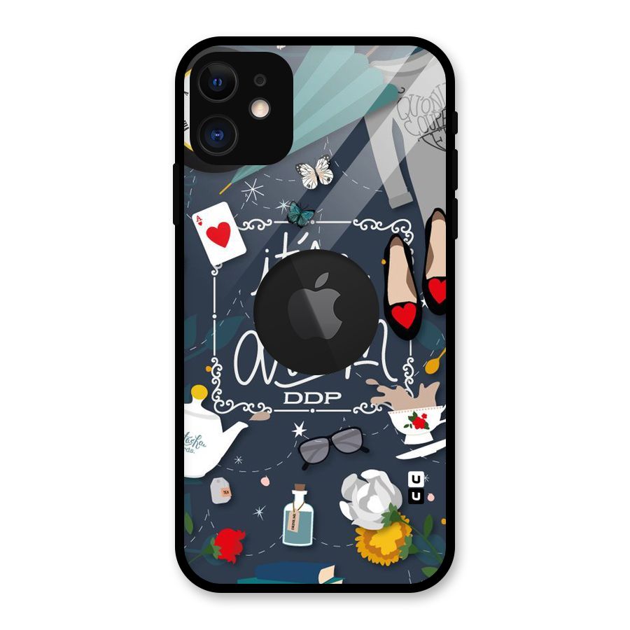 Only A Dream Glass Back Case for iPhone 11 Logo Cut