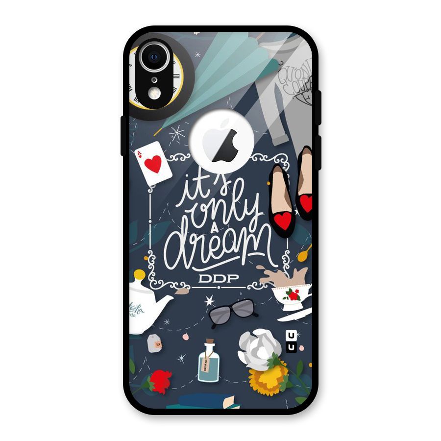 Only A Dream Glass Back Case for iPhone XR Logo Cut