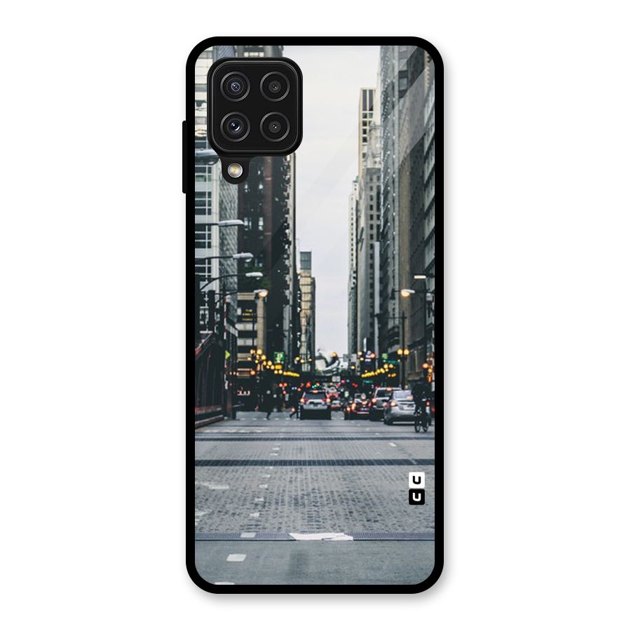 Only Streets Glass Back Case for Galaxy A22 4G