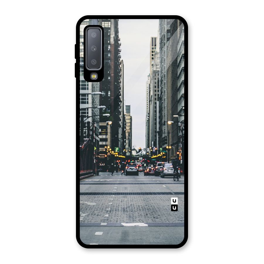 Only Streets Glass Back Case for Galaxy A7 (2018)