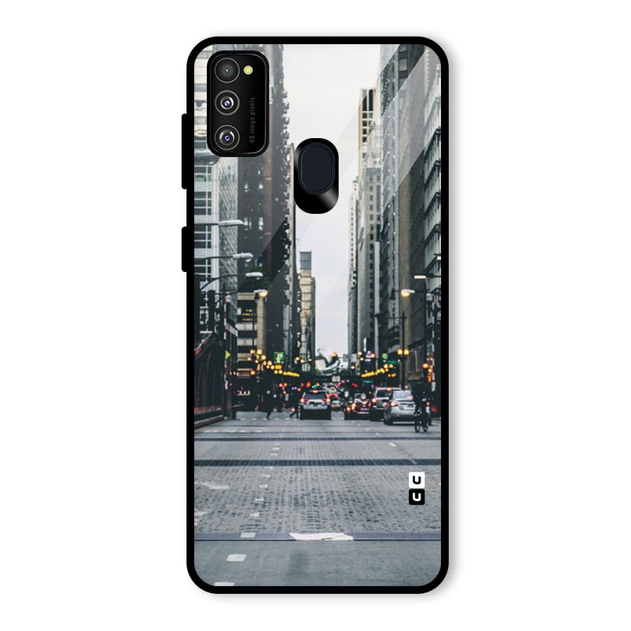 Only Streets Glass Back Case for Galaxy M30s