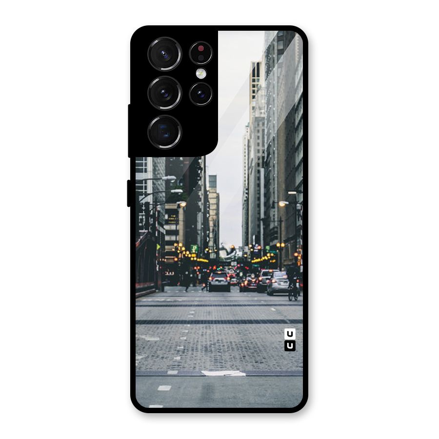 Only Streets Glass Back Case for Galaxy S21 Ultra 5G