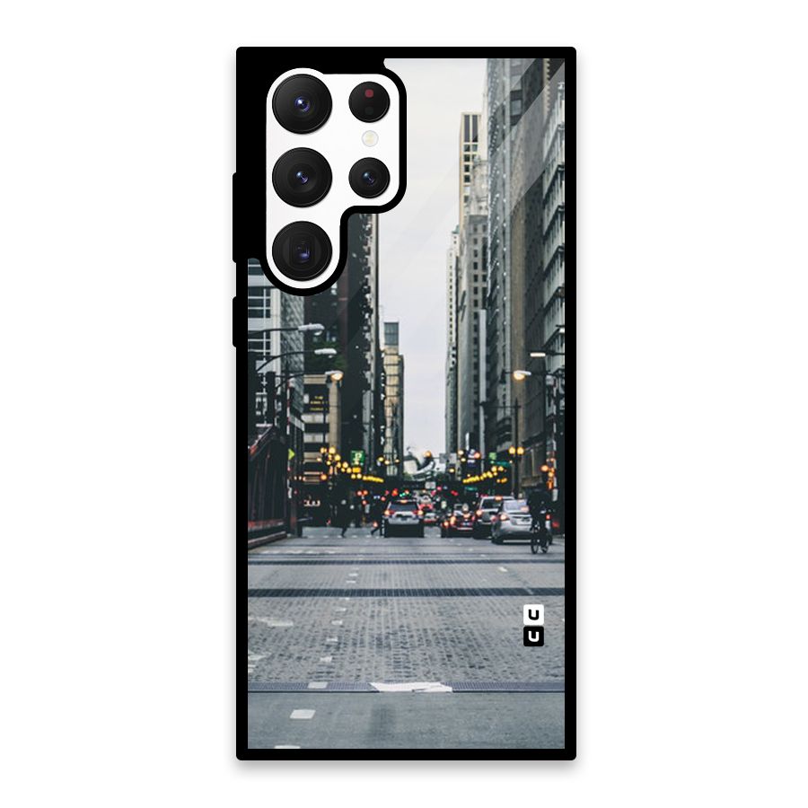 Only Streets Glass Back Case for Galaxy S22 Ultra 5G