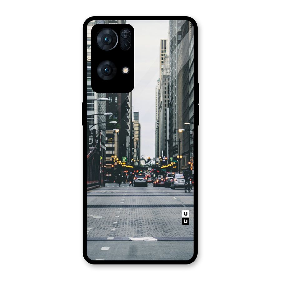 Only Streets Glass Back Case for Oppo Reno7 Pro 5G