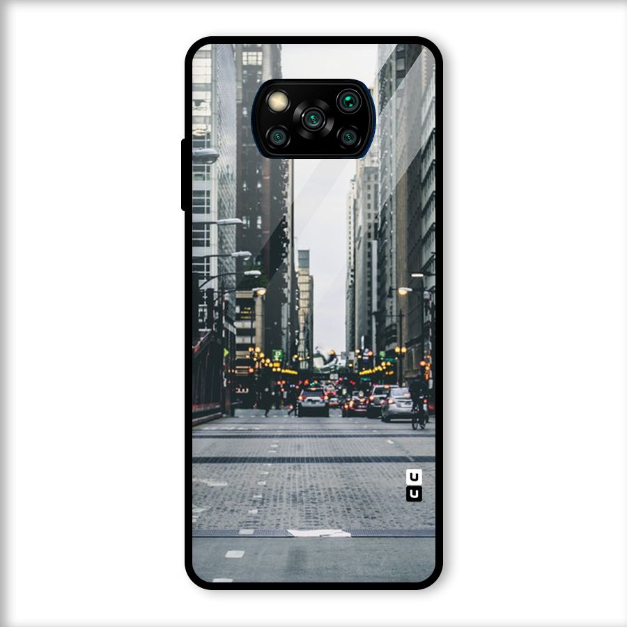 Only Streets Glass Back Case for Poco X3
