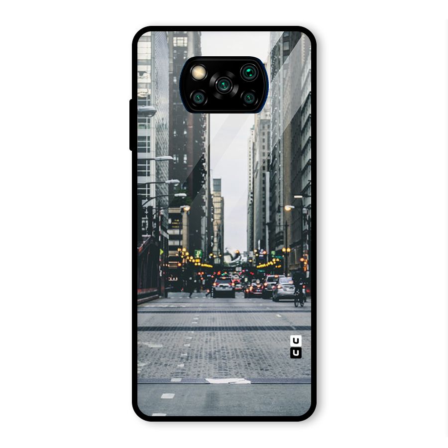 Only Streets Glass Back Case for Poco X3 Pro