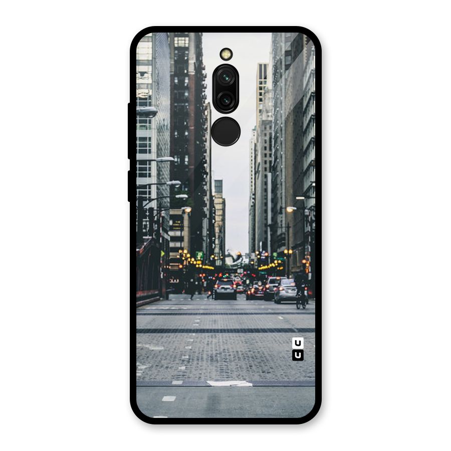 Only Streets Glass Back Case for Redmi 8