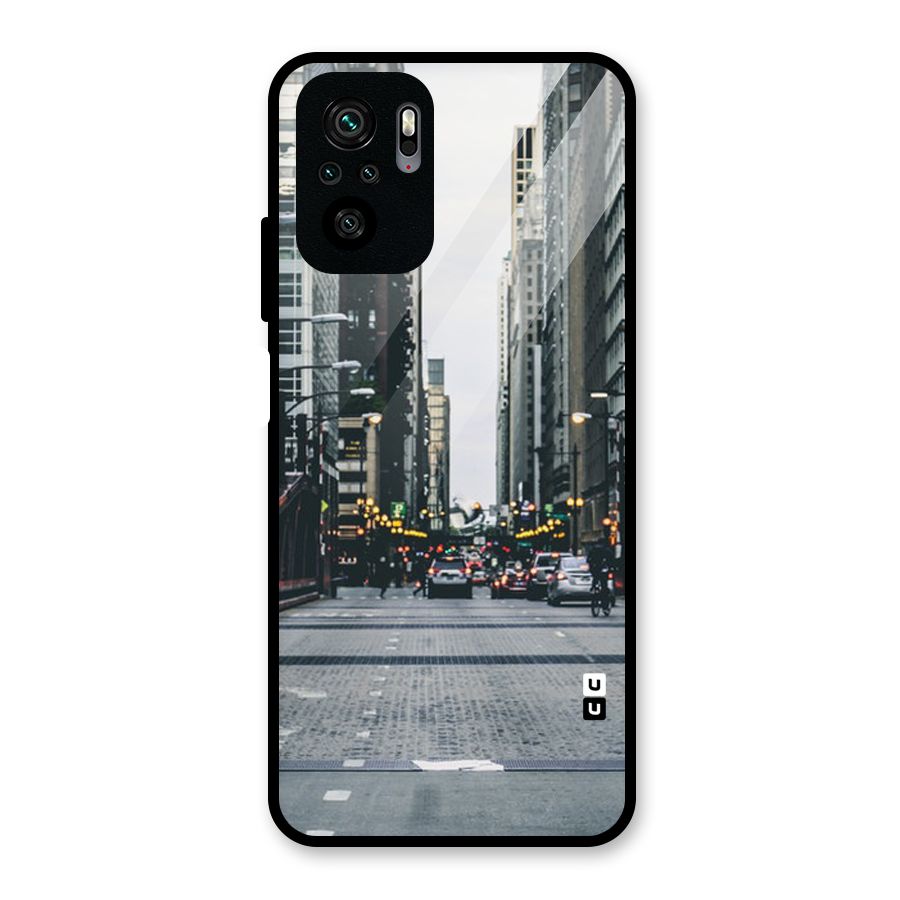 Only Streets Glass Back Case for Redmi Note 10