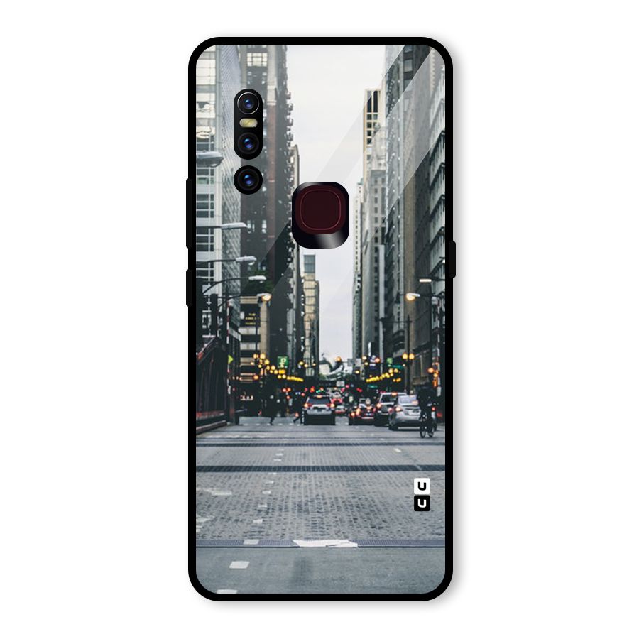 Only Streets Glass Back Case for Vivo V15