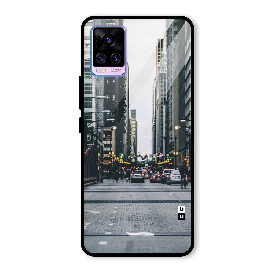 Only Streets Glass Back Case for Vivo V20 Pro