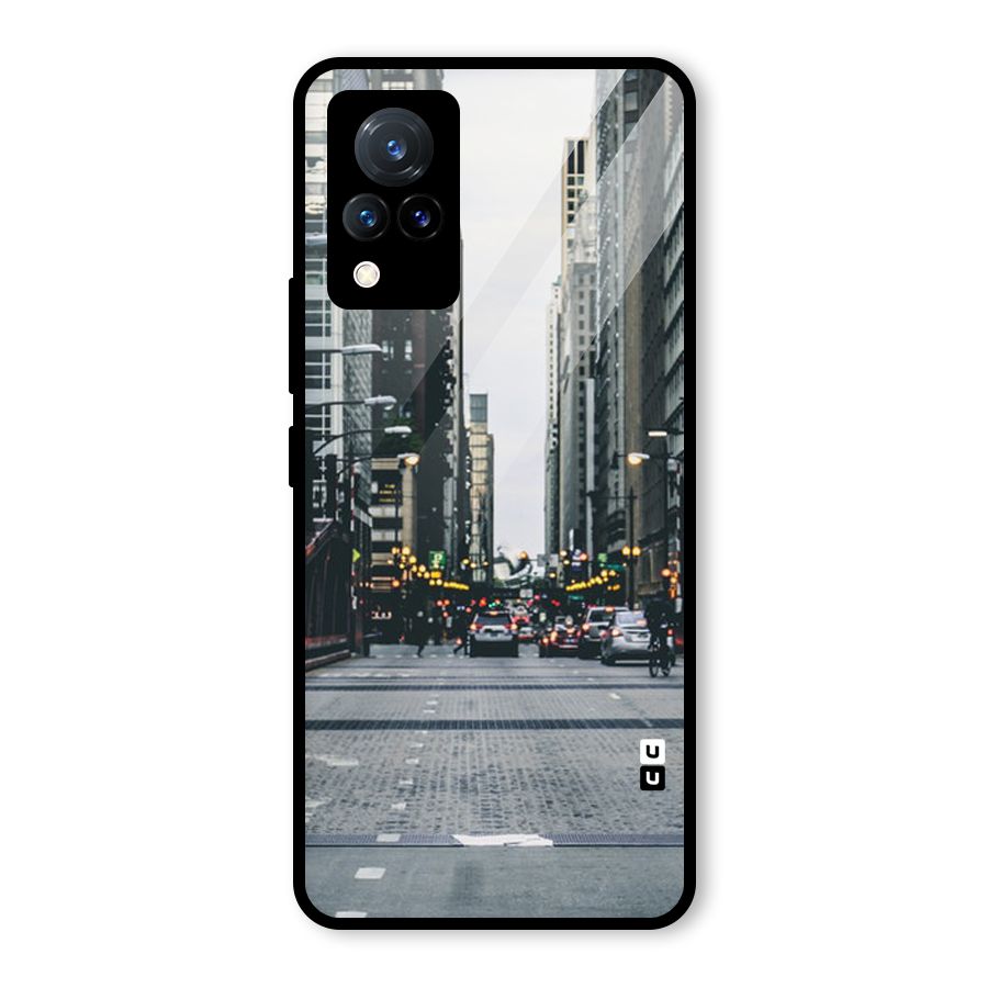 Only Streets Glass Back Case for Vivo V21 5G