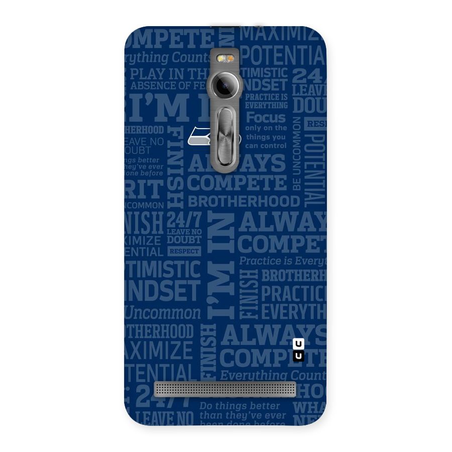 Optimistic Blue Back Case for Asus Zenfone 2