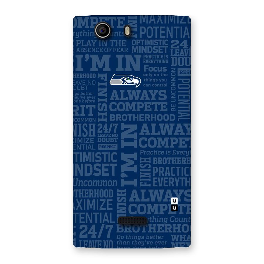 Optimistic Blue Back Case for Canvas Nitro 2 E311