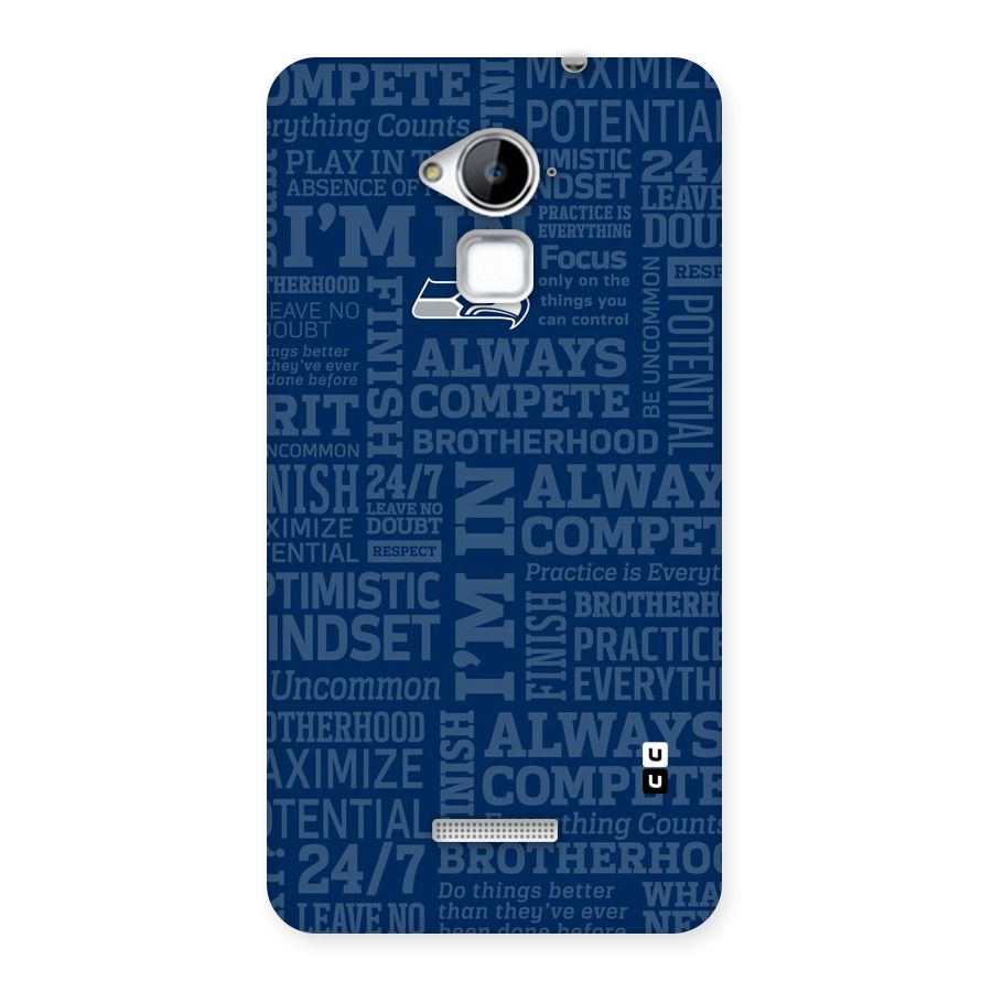 Optimistic Blue Back Case for Coolpad Note 3
