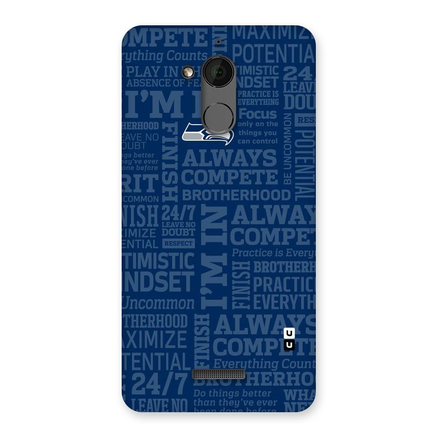 Optimistic Blue Back Case for Coolpad Note 5