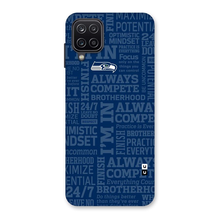 Optimistic Blue Back Case for Galaxy A12