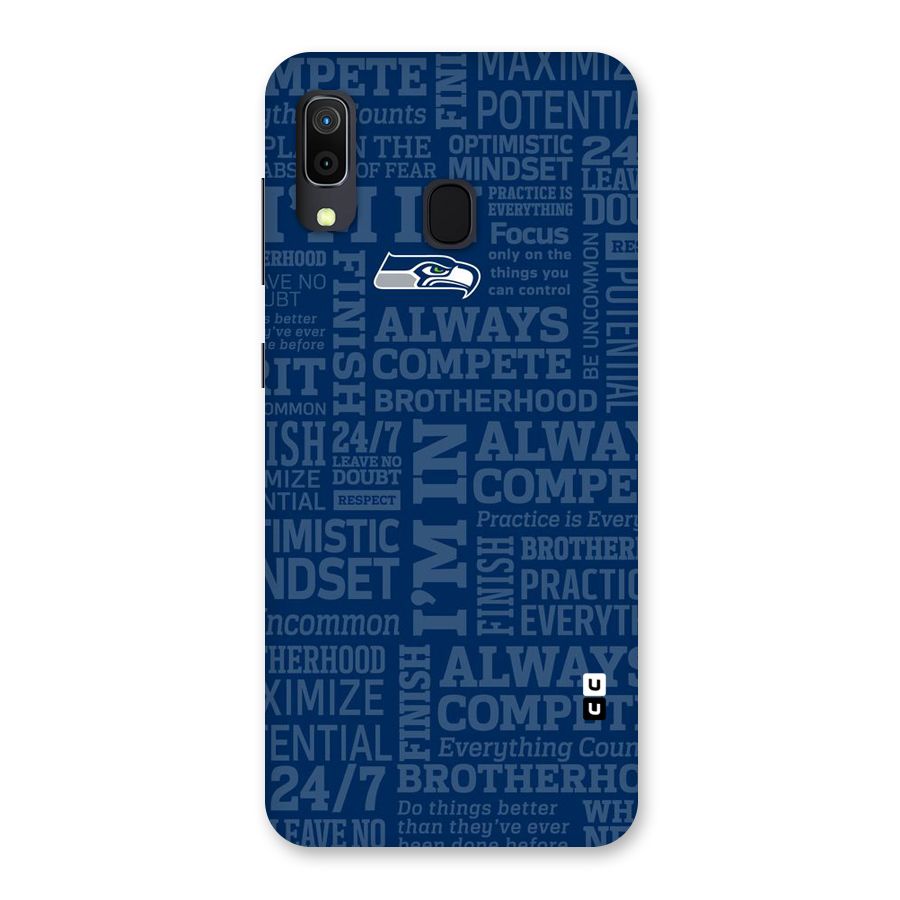 Optimistic Blue Back Case for Galaxy A30