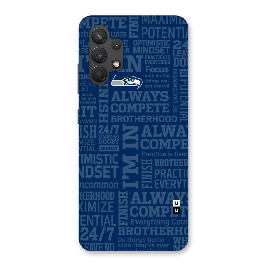 Optimistic Blue Back Case for Galaxy A32