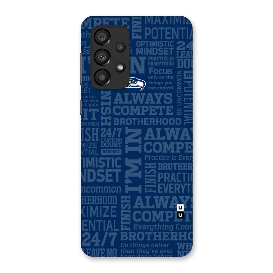 Optimistic Blue Back Case for Galaxy A33 5G