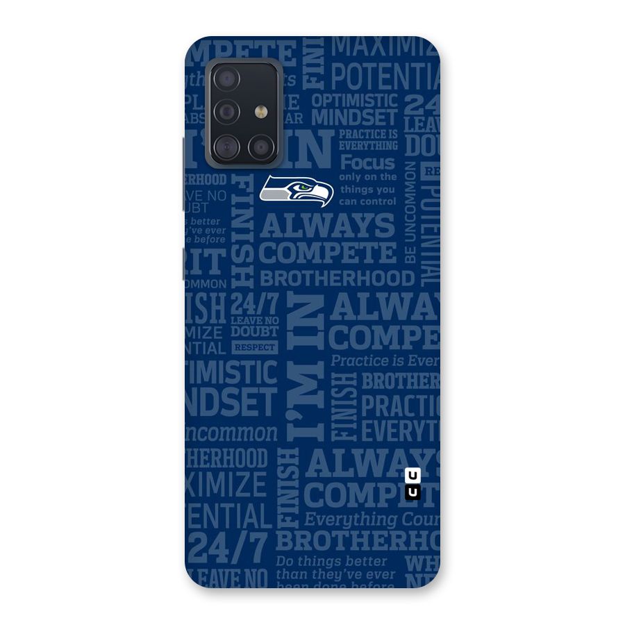 Optimistic Blue Back Case for Galaxy A51
