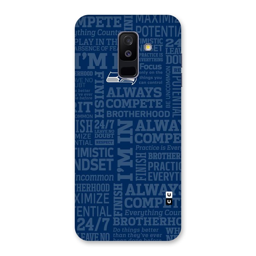 Optimistic Blue Back Case for Galaxy A6 Plus