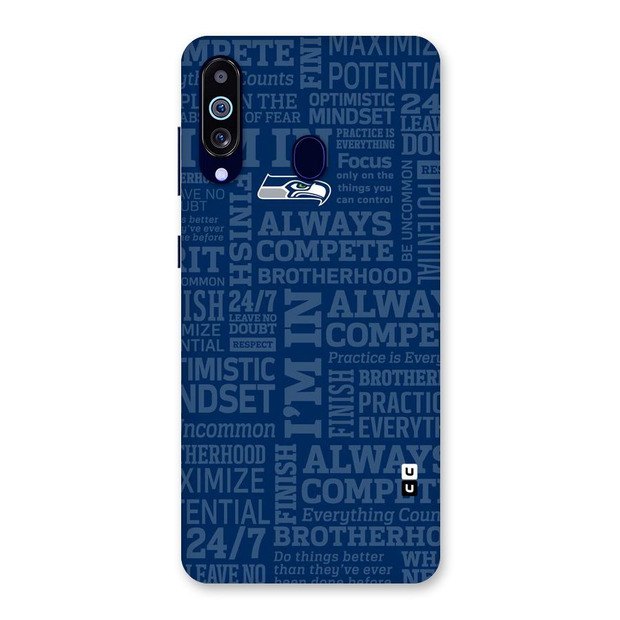 Optimistic Blue Back Case for Galaxy A60