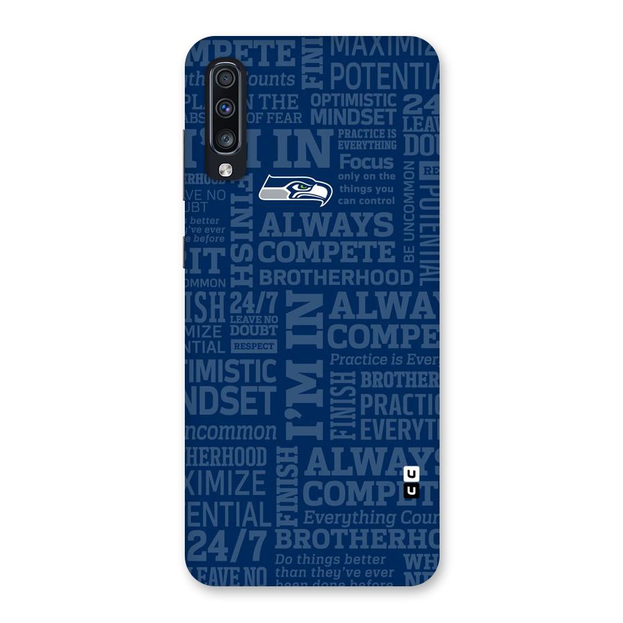 Optimistic Blue Back Case for Galaxy A70
