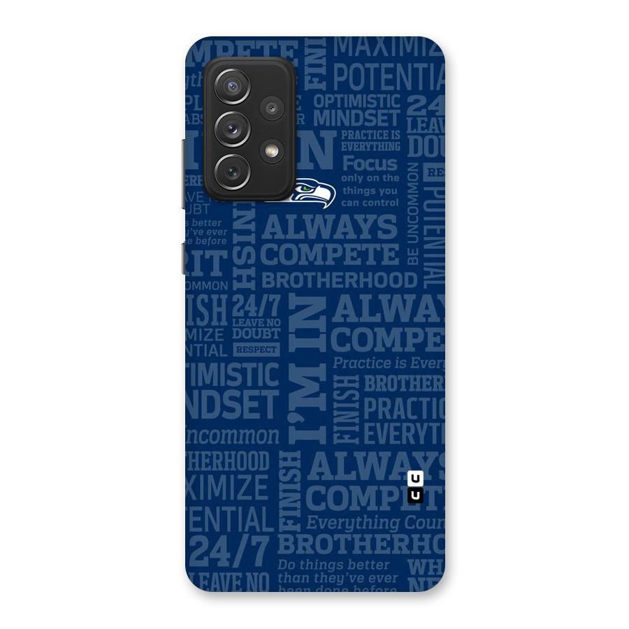 Optimistic Blue Back Case for Galaxy A72