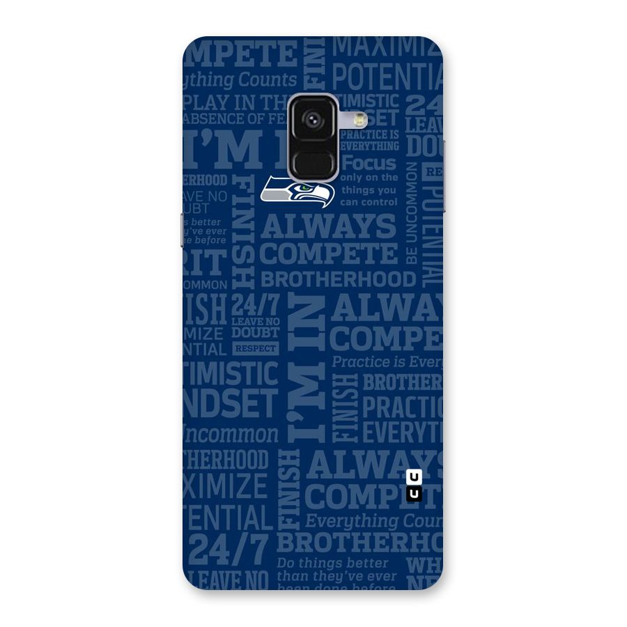 Optimistic Blue Back Case for Galaxy A8 Plus