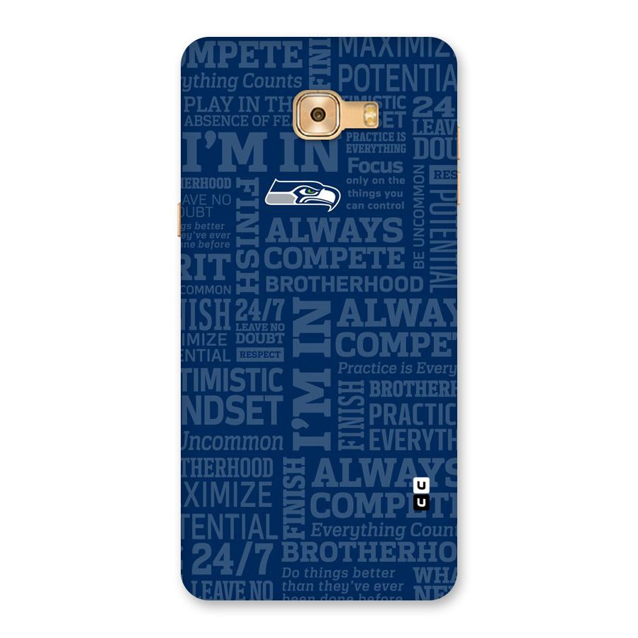 Optimistic Blue Back Case for Galaxy C9 Pro