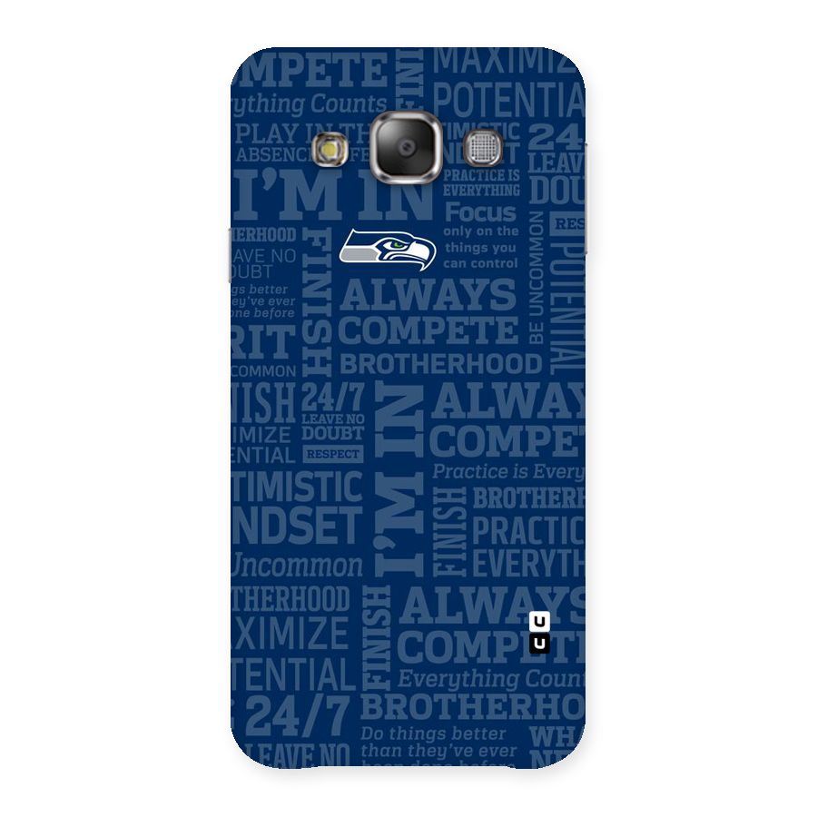 Optimistic Blue Back Case for Galaxy E7