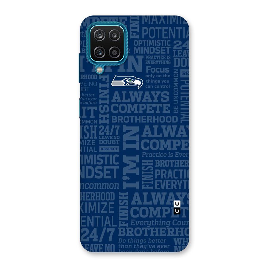 Optimistic Blue Back Case for Galaxy F12