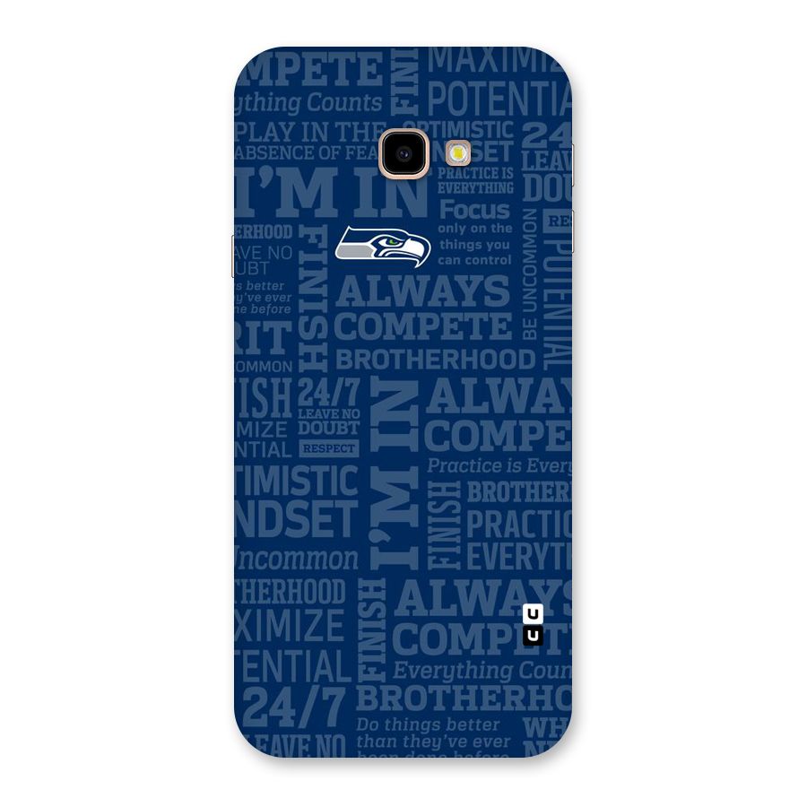 Optimistic Blue Back Case for Galaxy J4 Plus