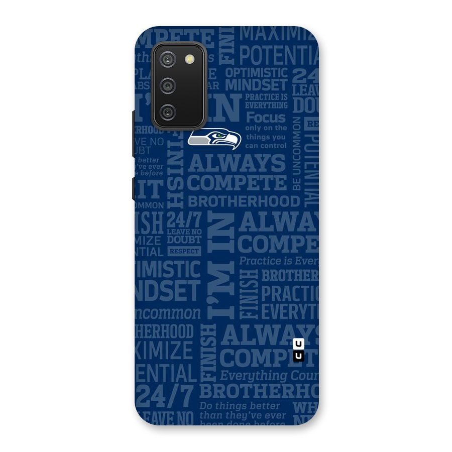 Optimistic Blue Back Case for Galaxy M02s
