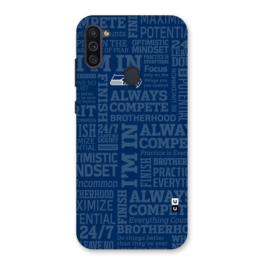 Optimistic Blue Back Case for Galaxy M11